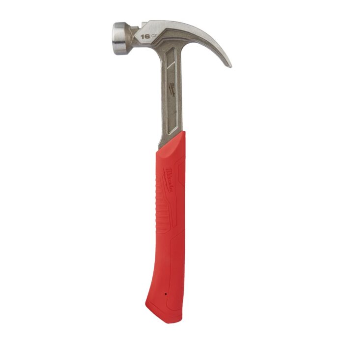 Martillo de uñas curvas y mango de acero 450g Milwaukee