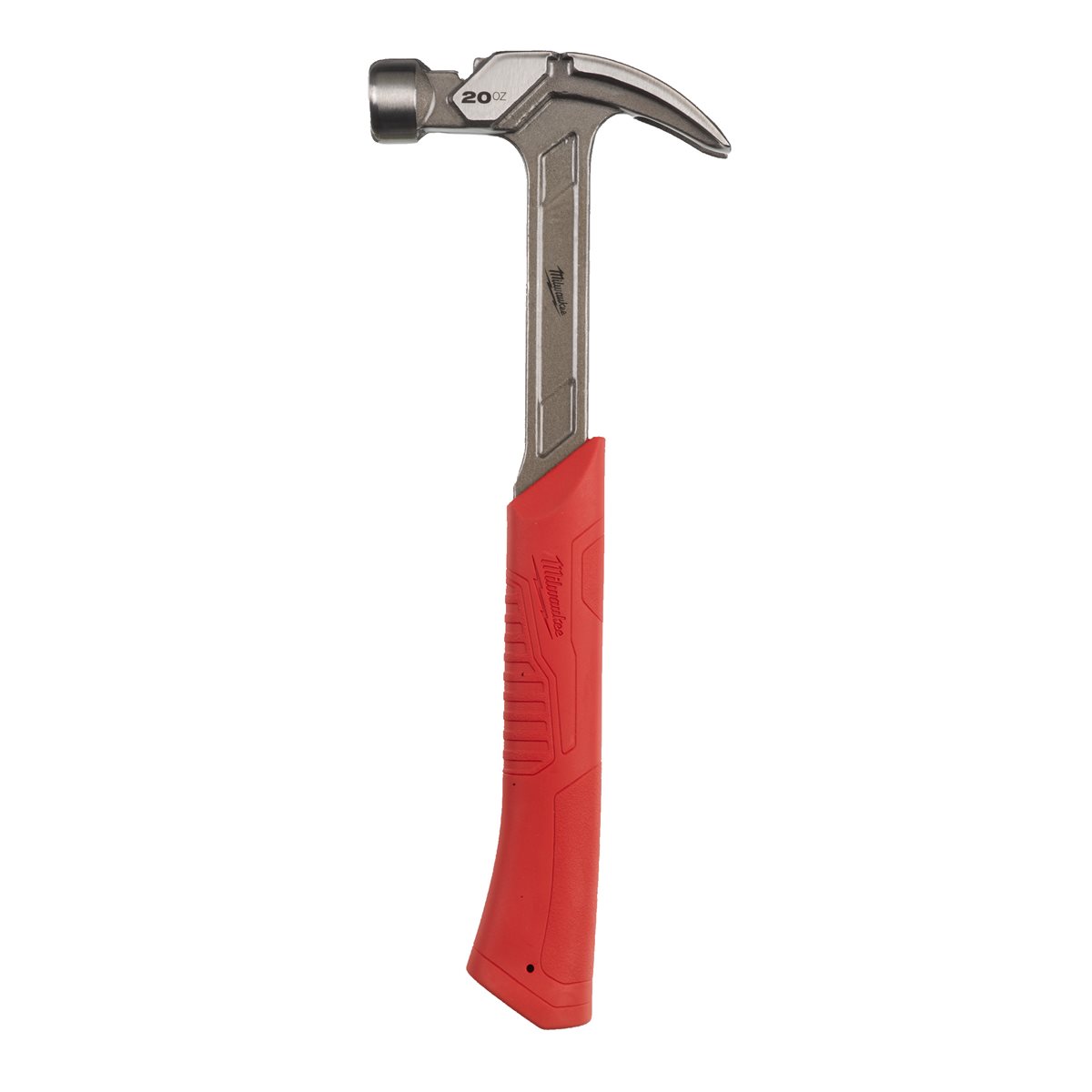 Martillo de uñas curvas y mango de acero 450g Milwaukee