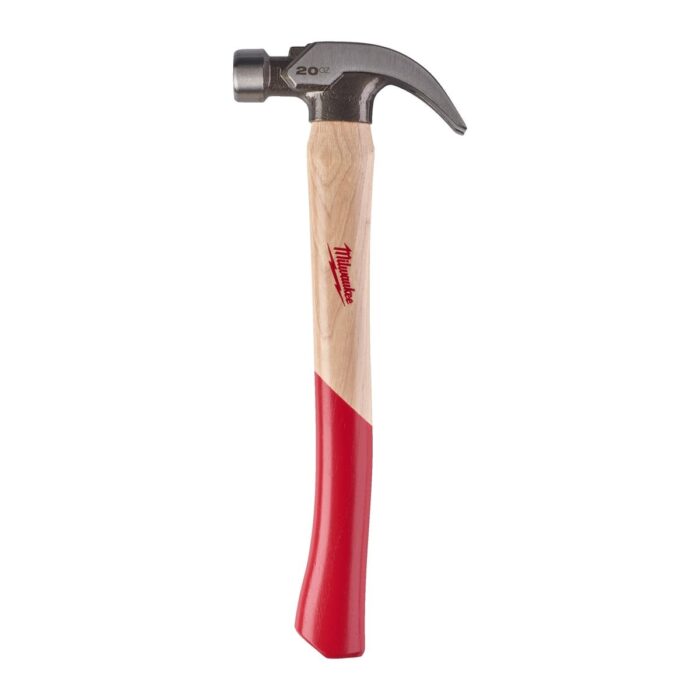 Martillo de uñas curvas y mango de nogal 570g Milwaukee