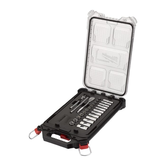 Juego de 28 piezas de 1/4"en PACKOUT™ COMPACT Slim Milwaukee
