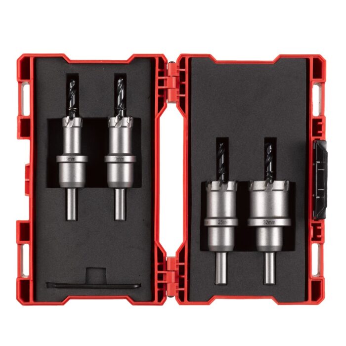 Juego de 4 coronas metal duro para INOX Milwaukee
