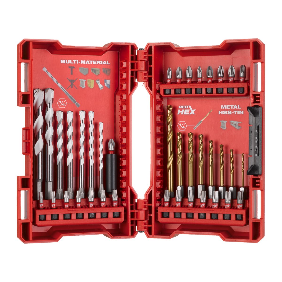 Estuche de 39 piezas con brocas y punteras Milwaukee