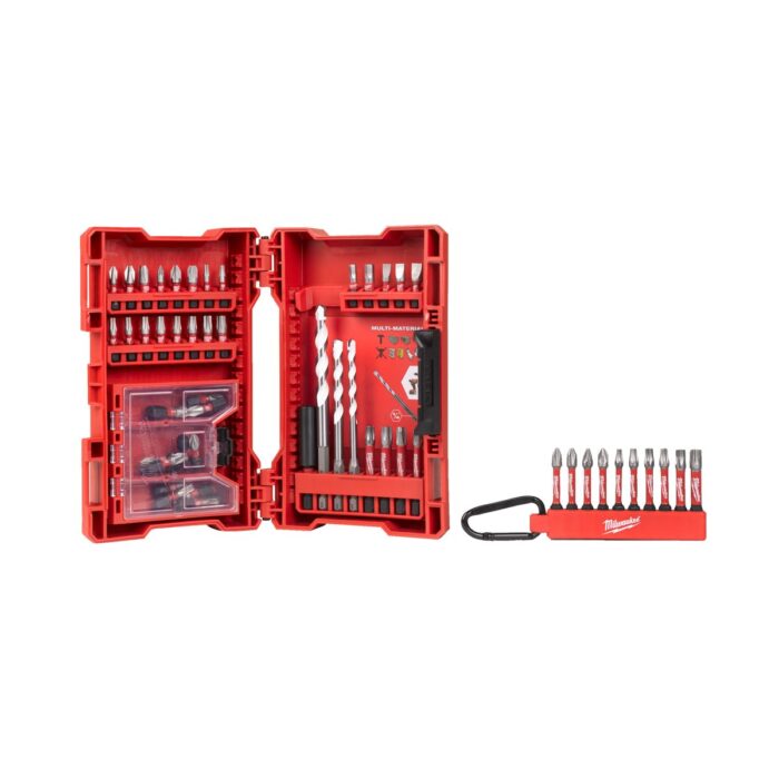 Estuche de 55 piezas con brocas y puntas Milwaukee