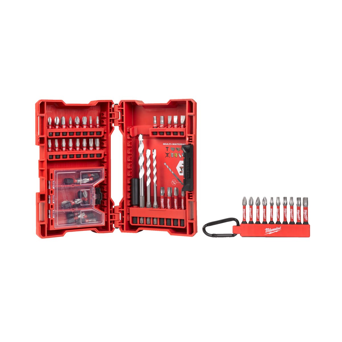 Estuche de 55 piezas con brocas y puntas Milwaukee