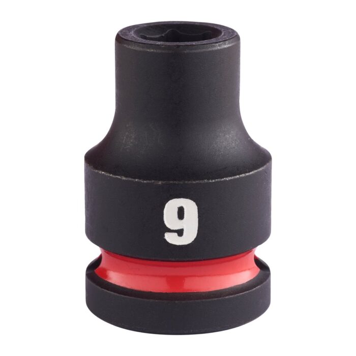 Vaso de impacto 1/2" corto 9mm Milwaukee