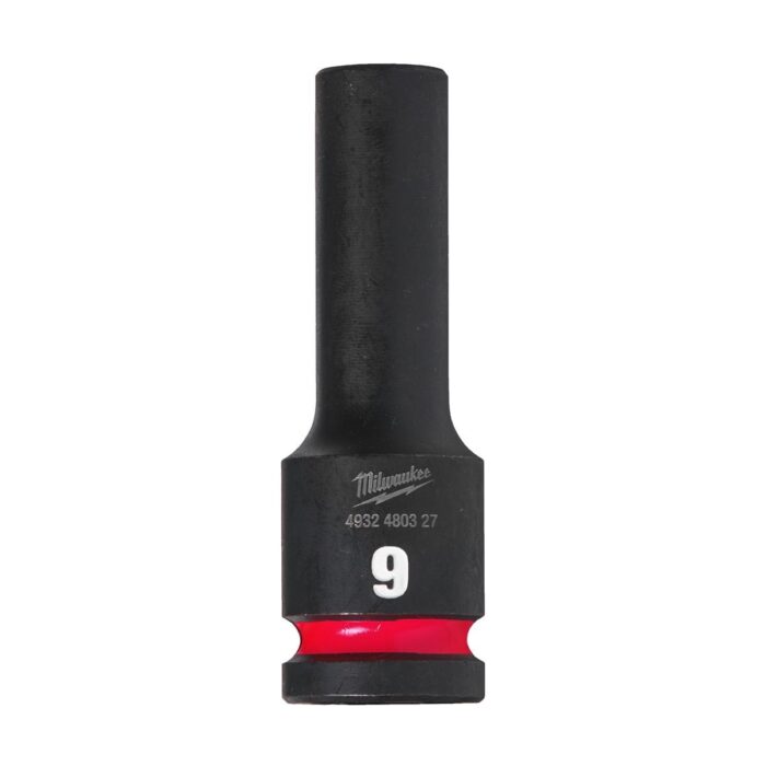 Vaso de impacto 1/2" largo 9mm Milwaukee