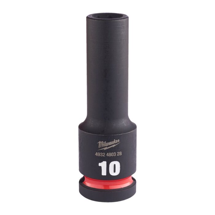 Vaso de impacto 1/2" largo 10mm Milwaukee