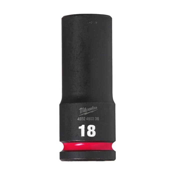Vaso de impacto 1/2" largo 18mm Milwaukee