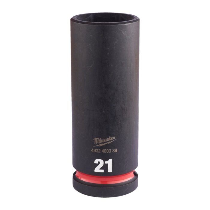 Vaso de impacto 1/2" largo 21mm Milwaukee