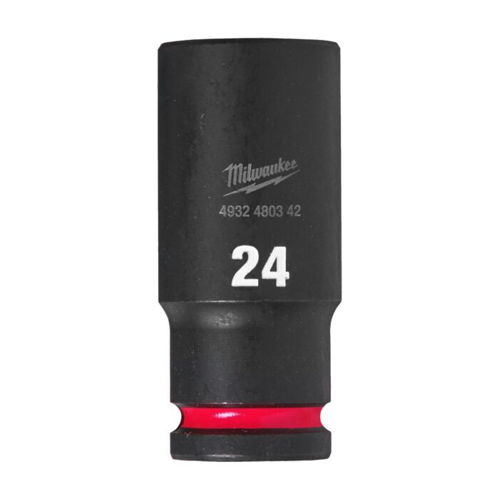 Vaso de impacto 1/2" largo 24mm Milwaukee