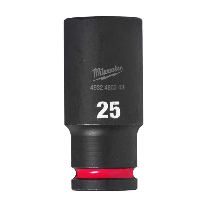 Vaso de impacto 1/2" largo 25mm Milwaukee