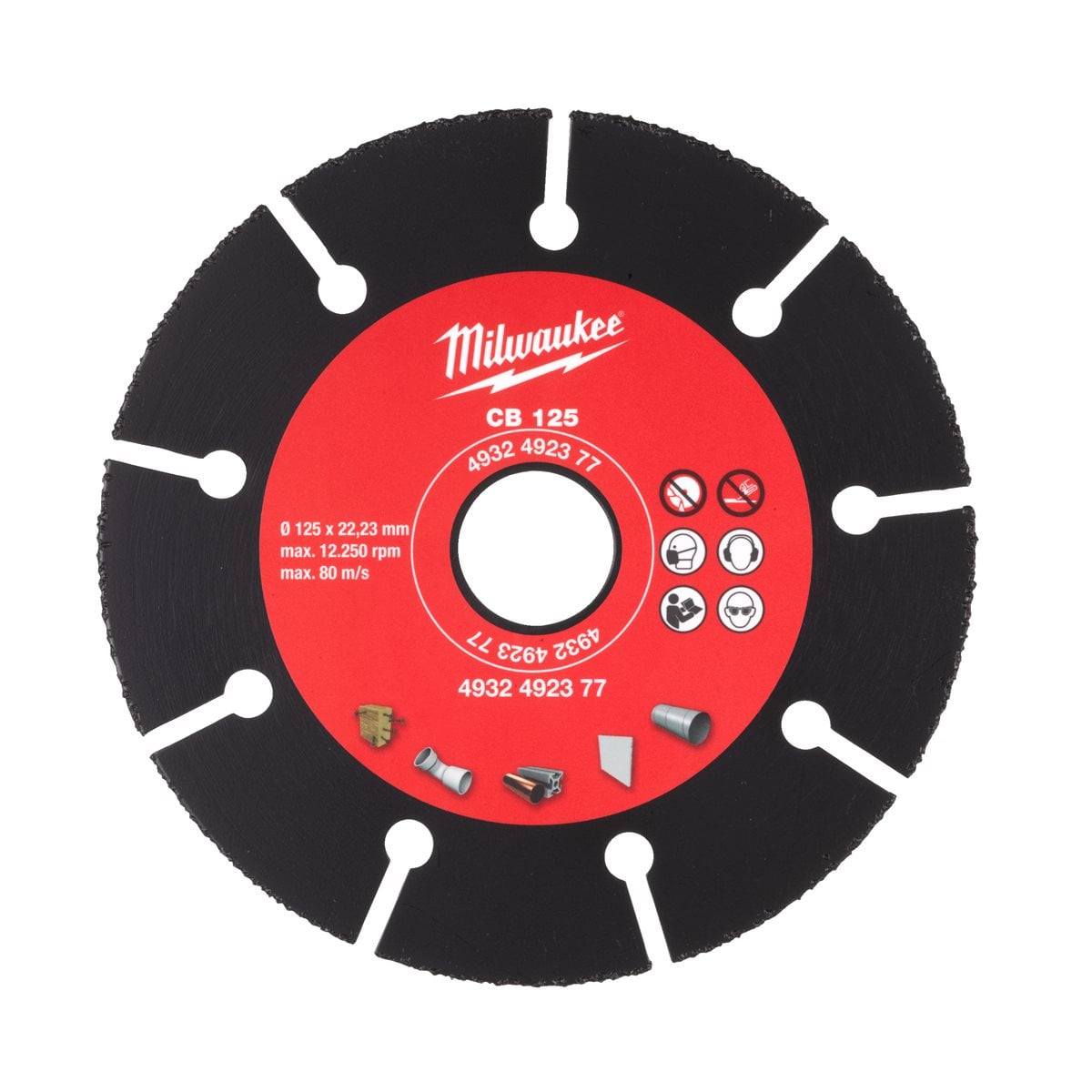 Disco de CARBURO 125mm Milwaukee