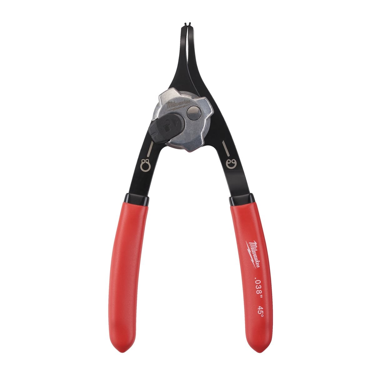 Alicate circlip pequeño 45º punta de 0,9mm Milwaukee