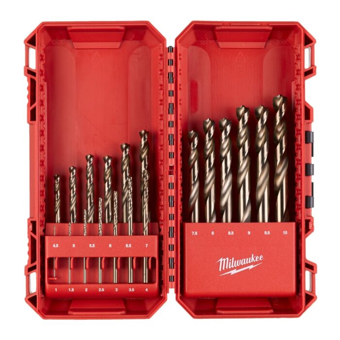 Estuche brocas HSS-co 19 pc Milwaukee