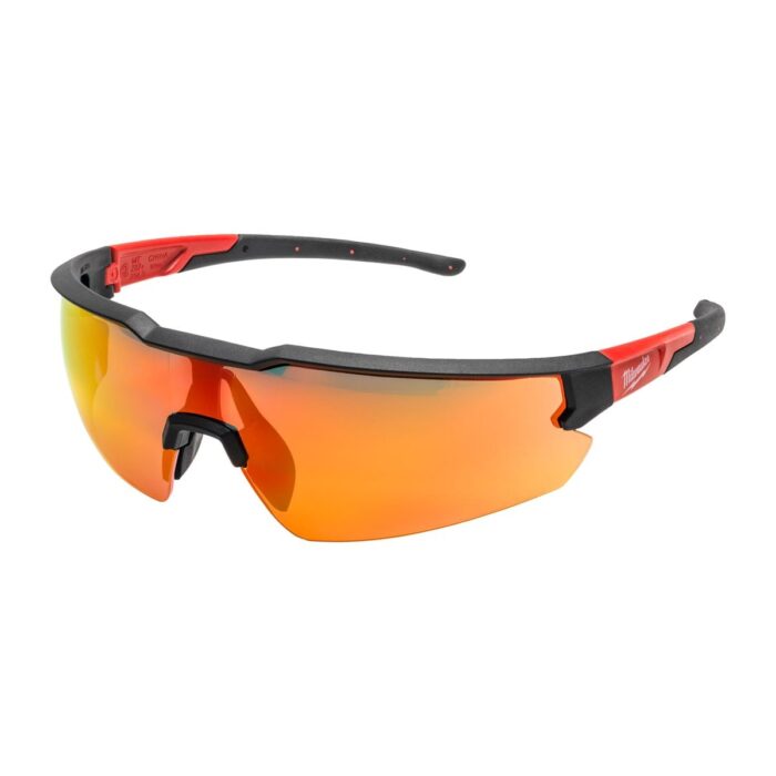 Gafas de seguridad básicas espejadas rojo - 1 ud Milwaukee