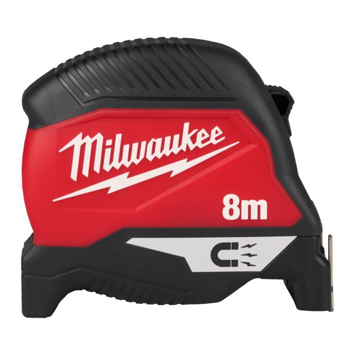 Flexómetro HQ magnético 8m x 30 métrico (pedir en múltiplos de 6) Milwaukee