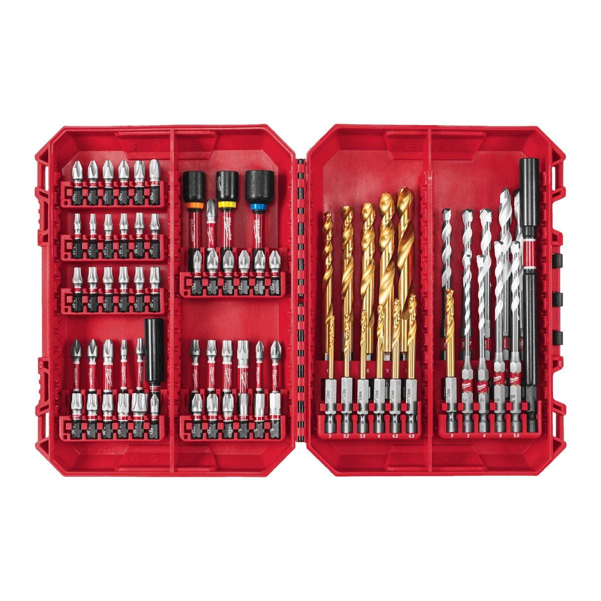 Promo Estuche de 74 piezas Shockwave - ajusta a PACKOUT™ Milwaukee