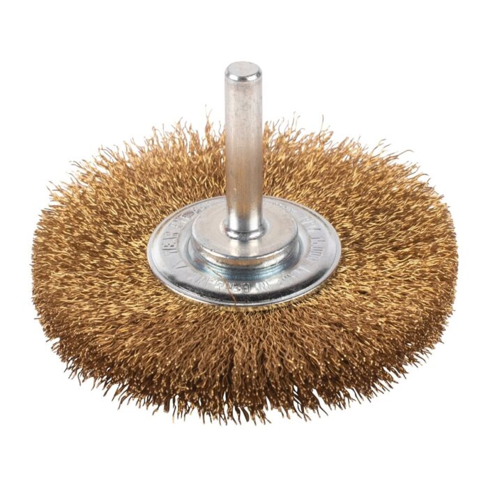 Cepillo Alambre circular ondulado 6mm 70x12 latón 0,2mm - 3uds Milwaukee