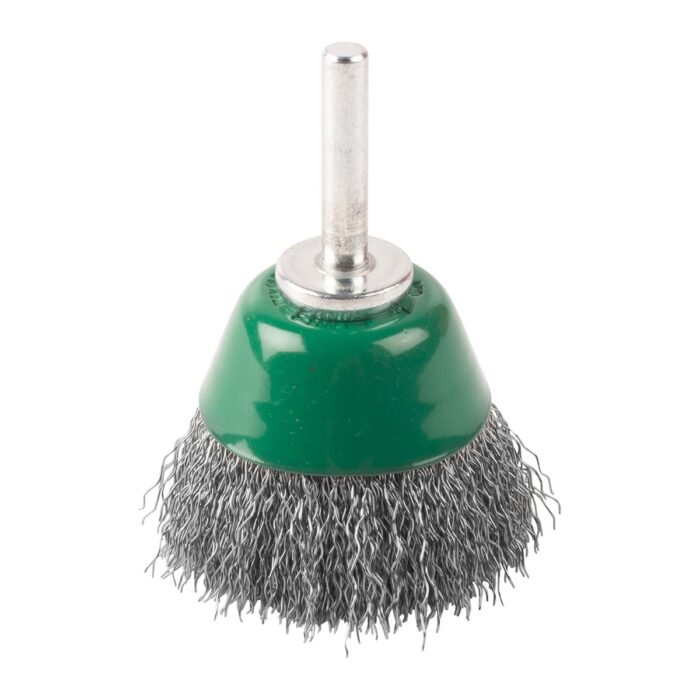 Cepillo Alambre de copa ondulado 6mm 50x20 acero INOX. 0,3mm - 3uds Milwaukee