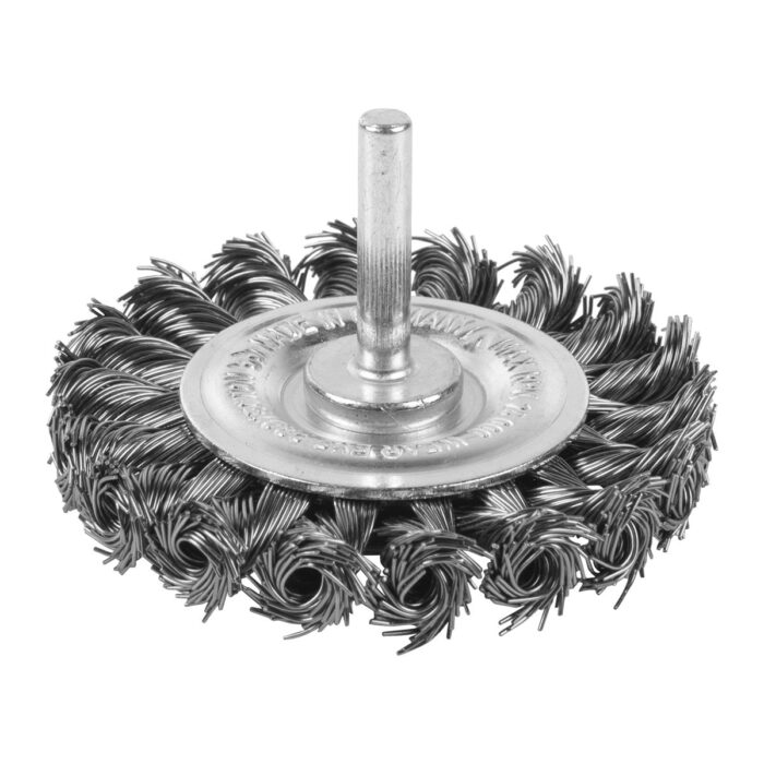 Cepillo Alambre circular trenzado 6mm 75x12 acero INOX. 0,5mm - 3uds Milwaukee