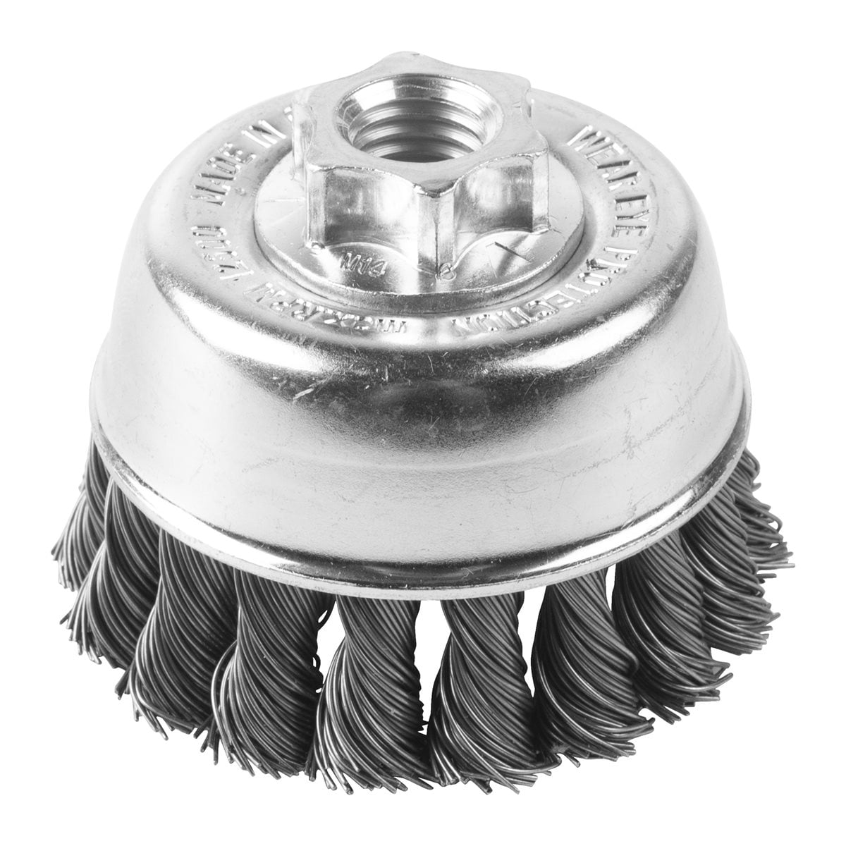 Cepillo Alambre de copa trenzado M14 65x18 acero 0,5mm Milwaukee
