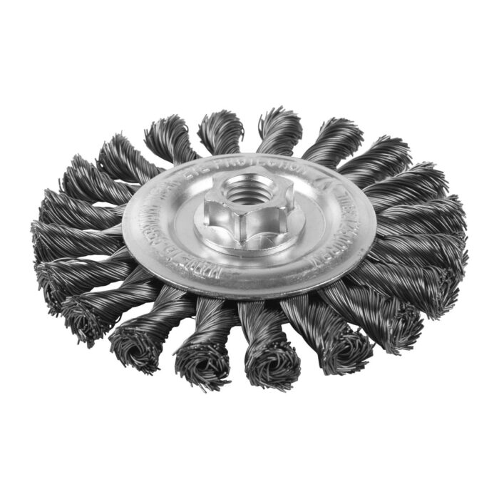 Cepillo Alambre circular trenzado M14 115x14 acero 0,5mm Milwaukee