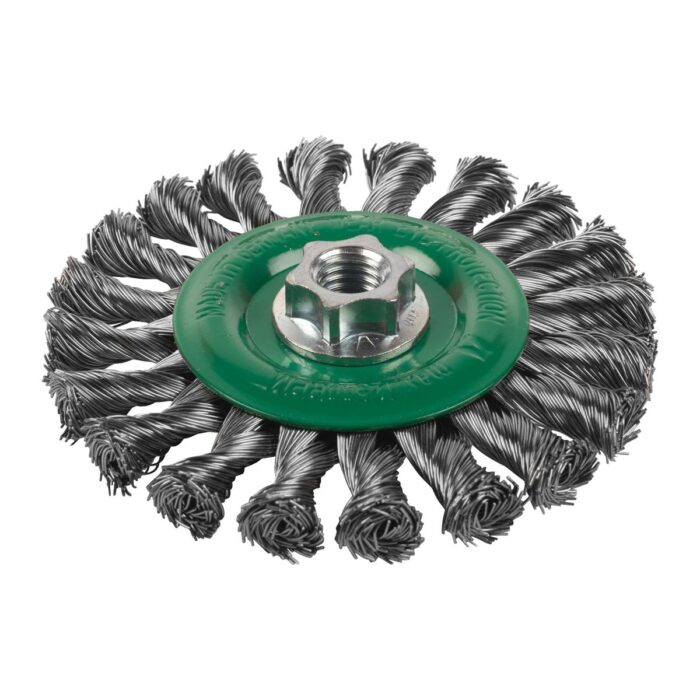Cepillo Alambre circular trenzado M14 115x14 acero INOX. 0,5mm Milwaukee