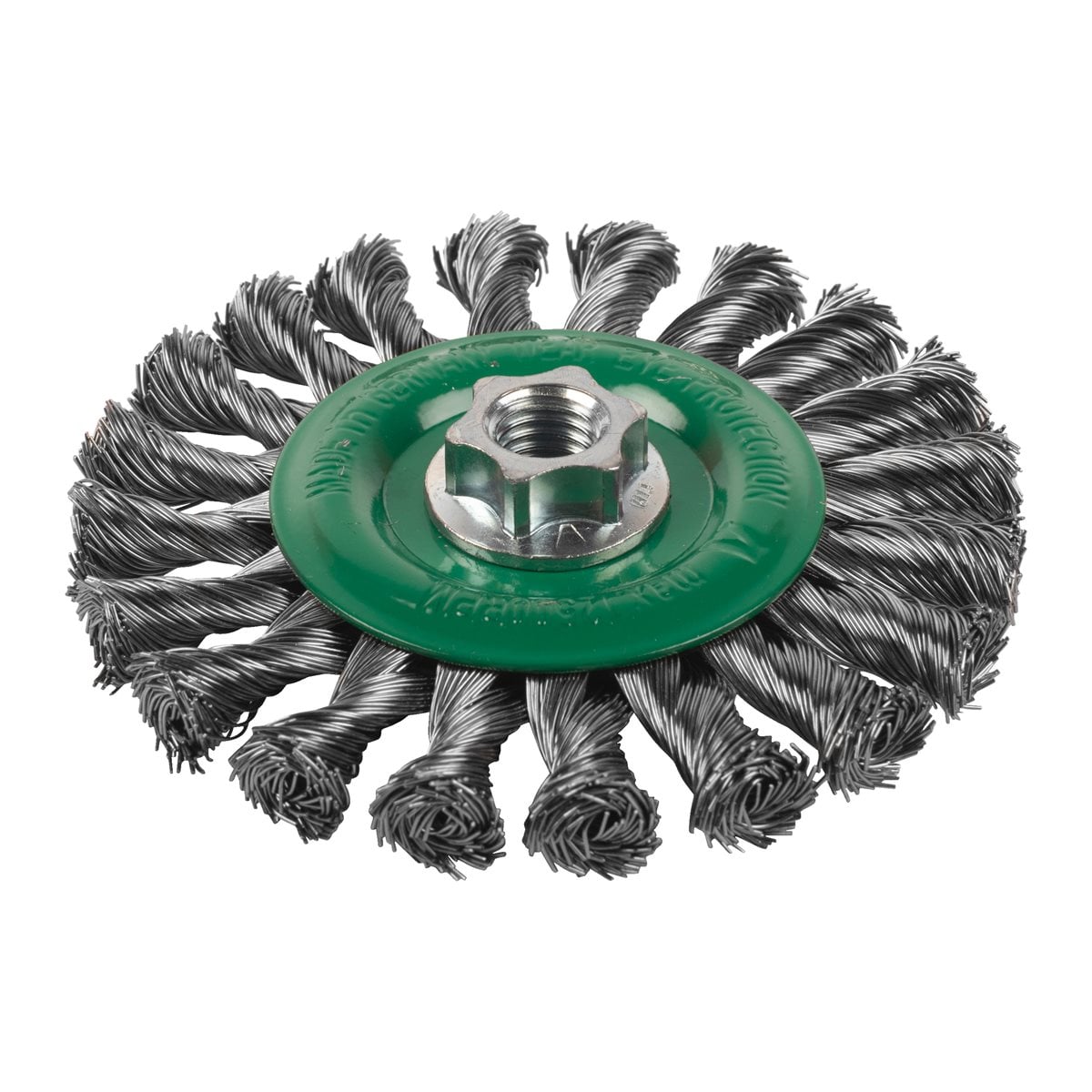 Cepillo Alambre circular trenzado M14 115x14 acero INOX. 0,5mm Milwaukee