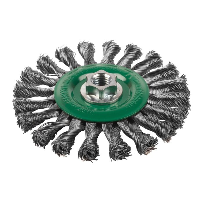 Cepillo Alambre circular trenzado M14 125x14 acero INOX. 0,5mm Milwaukee