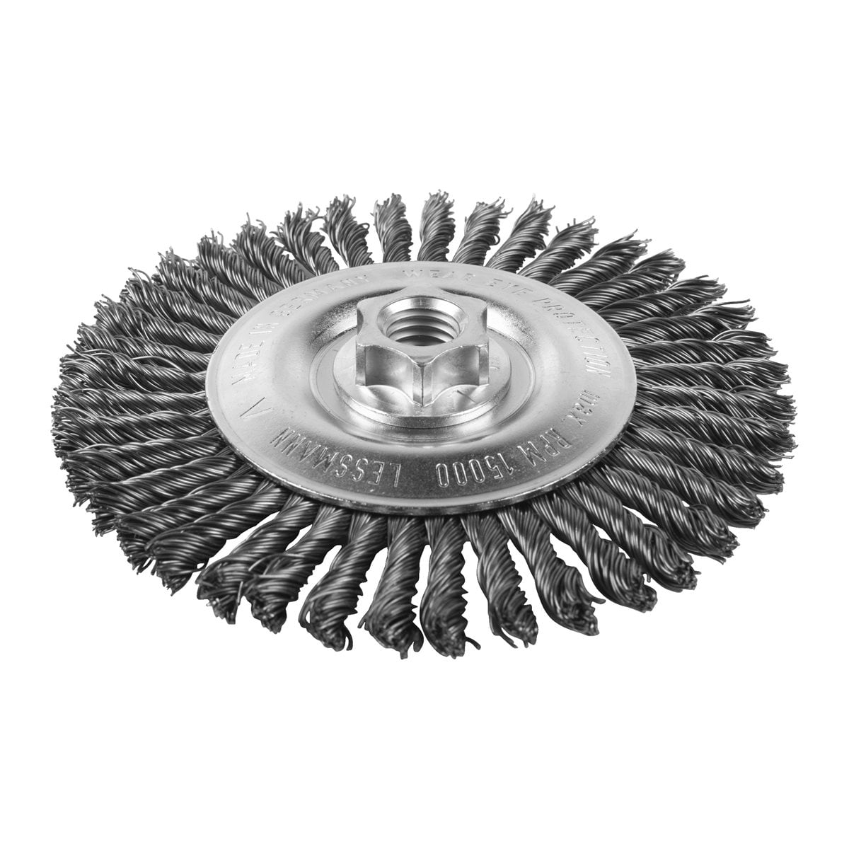 Cepillo Alambre circular trenzado M14 125x6 acero 0,5mm Milwaukee