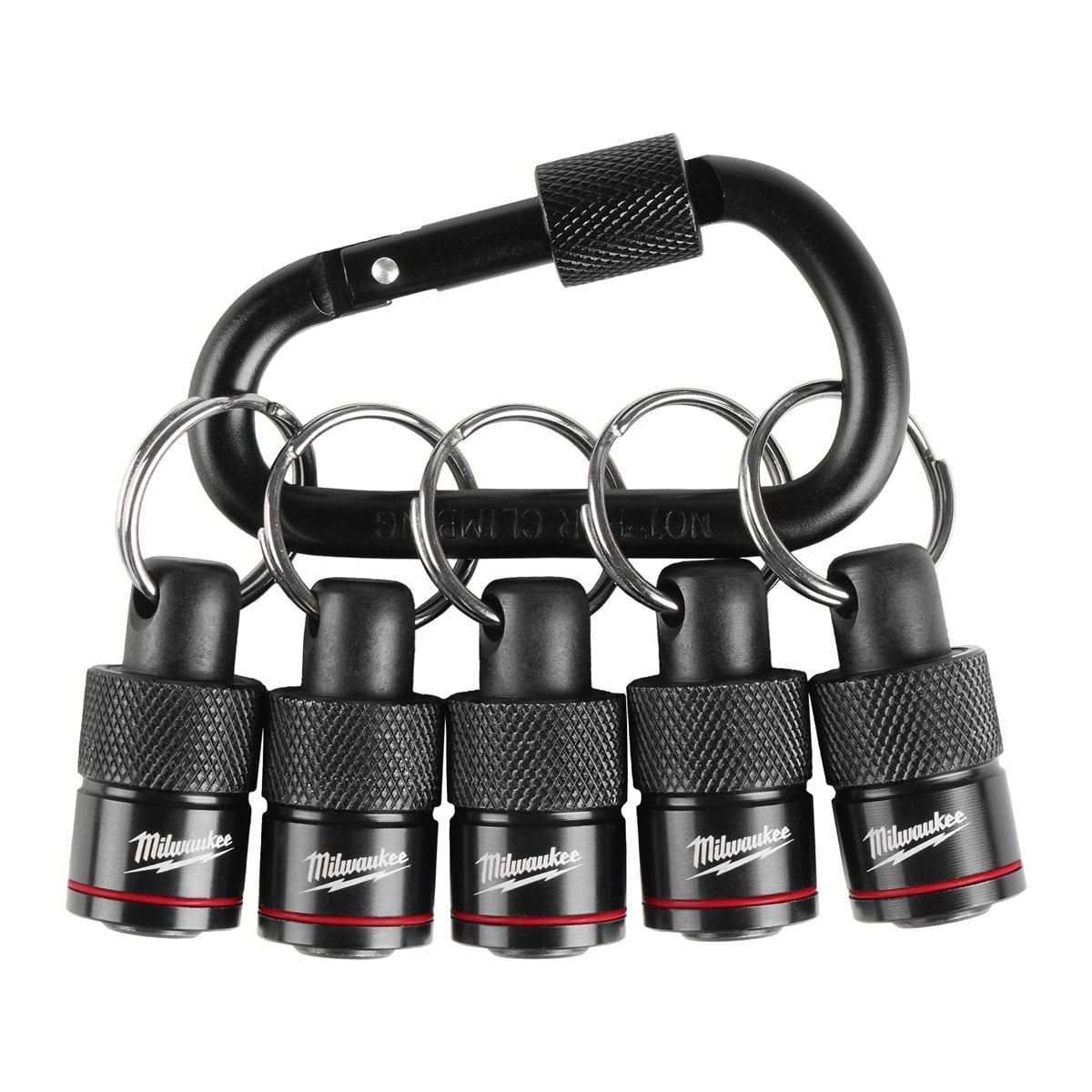 Mosquetón XL Shockwave™ con 5 slots Hex.1/4" (pedir 20 unidades para expositor) Milwaukee
