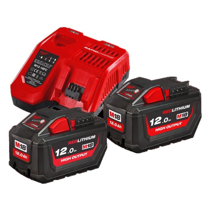 Kit de baterías y cargador 12x2 + 6x1 Milwaukee