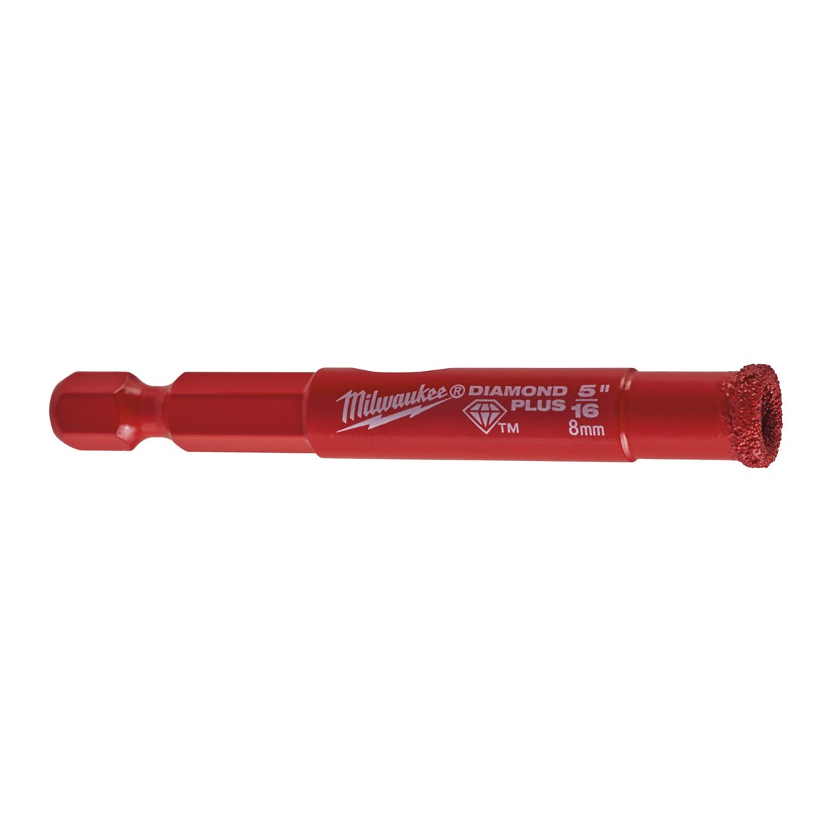 Broca diamond PLUS 8mm 1/4"HEX Milwaukee