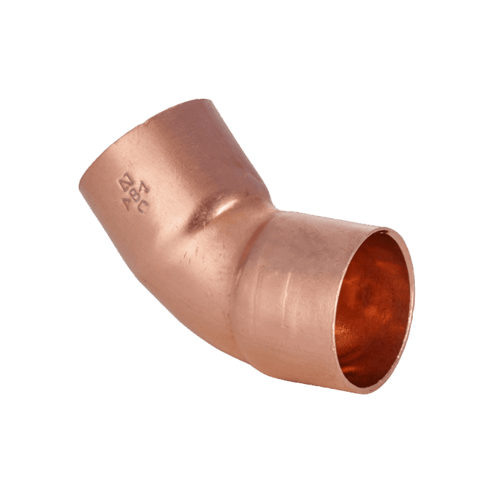 CURVA 45 Cobre 1-3/8" para CO2 Danfoss
