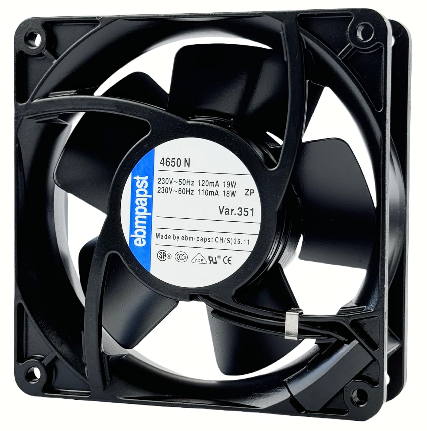 Ventilador compacto AC de 120X120X38mm