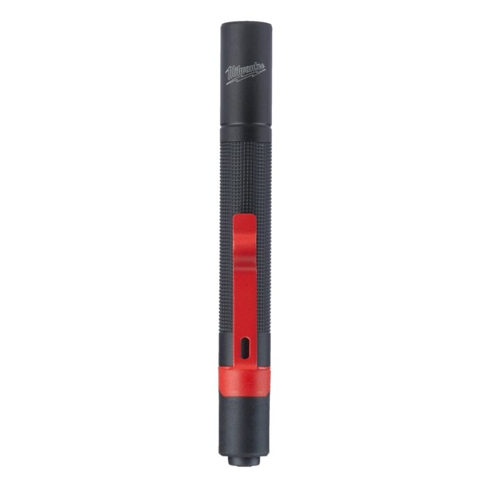 Linterna de lápiz con pilas alcalinas TRUEVIEW™, 100 Lúmenes, protección IP67, clip metálico desmontable. Funciona con 2 baterías AAA (incluidas) Milwaukee