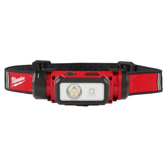 Linterna frontal REDLITHIUM™ USB TRUEVIEW™, hasta 600 Lúmenes, protección IP54, cabezal rotativo de 7 posiciones. Se suministra con 1 batería L4B3 y cable micro USB Milwaukee