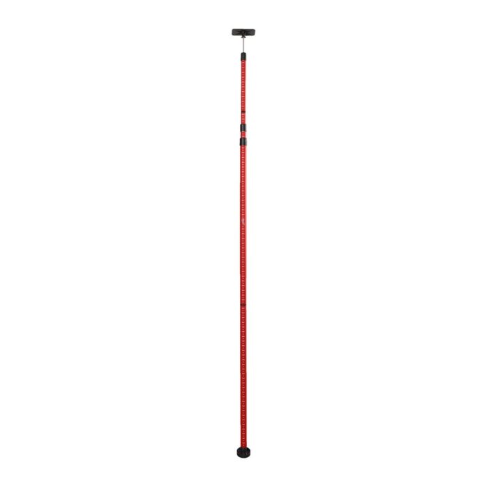 Puntal telescópico para nivel láser, extensible hasta 3,6m, cabezal giratorio, pinza de liberación rápida de 6,3cm de apertura, marcación vertical Milwaukee