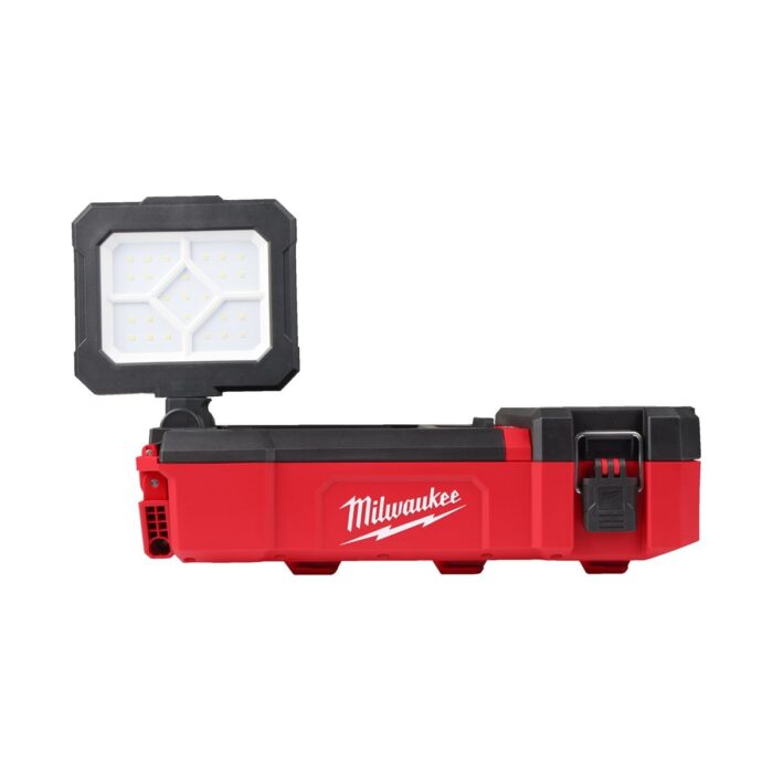 Luz de área LED M12™ TRUEVIEW™ PACKOUT™, protección IP54, cargador integrado USB 2.1A, 3 modos de iluminación - 1.400/1.000/600/- Lúmenes. Se suministra en versión cero, sin baterías ni cargador Milwaukee