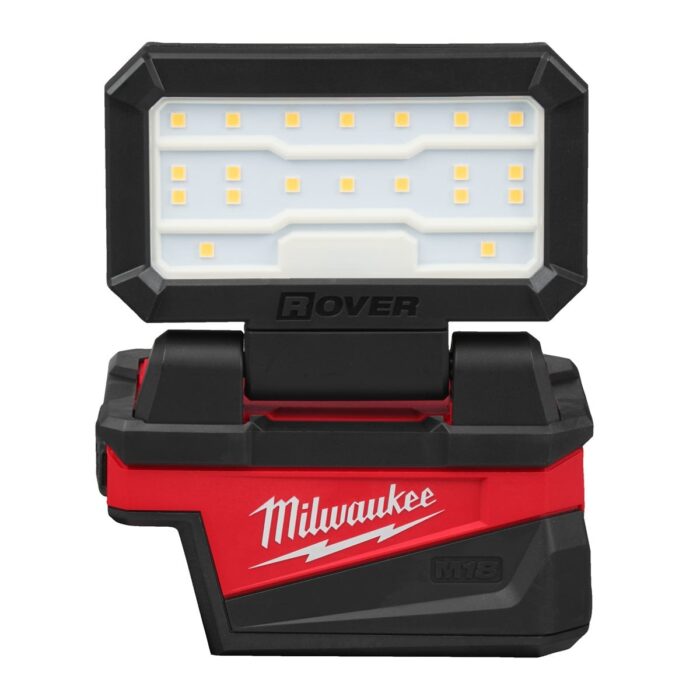 Luz de área compacta M18™ hasta 1.000 lúmenes y 110 horas de autonomía con una batería M18™ de 5.0Ah. Panel led articulado que permite 300° en horizontal y 180° vertical 4 modos 1000/500/250/85 lúmenes.Carga de dispositivos pequeños mediante USB-A (12W) y USB-C (27W) con gancho integrado Milwaukee