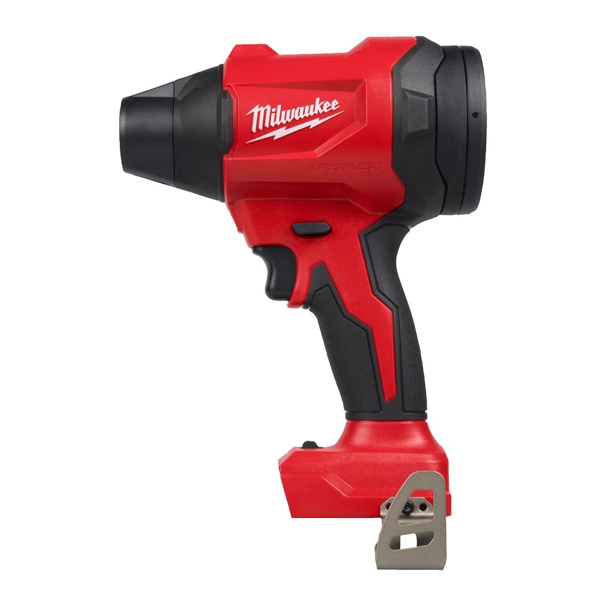 Soplador de alta velocidad M18™ sin escobillas, volumen aire de 0-1,1m3/min, velocidad 0-800km/h, 3 velocidades. Se suministra en versión cero, sin baterías ni cargador Milwaukee