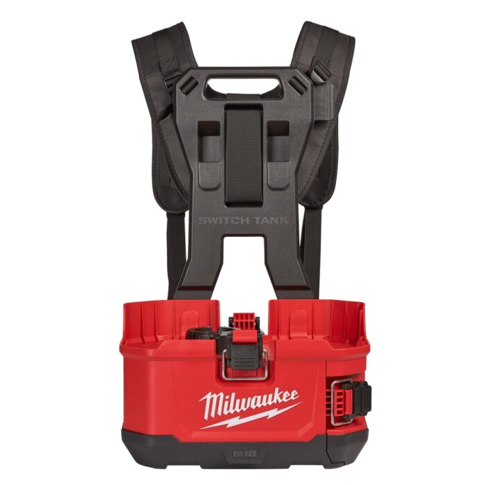 Base M18™ SWITCH TANK™, presión de la bomba 8,27bar (120PSI), selector de presión, compatible con toda la gama de productos SWITCH TANK™. Se suministra con 1 batería M18B4 y cargador M12-18 C Milwaukee