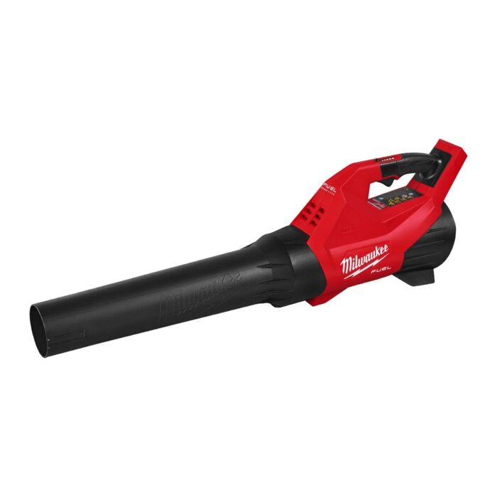 Soplador M18 FUEL™, fuerza de soplado 12,2N, hasta 852m³/h a 193km/h, selector de velocidad con 5 posiciones, cruise control, incluye boquilla plana y cónica. Se suministra en versión cero, sin baterías ni cargador Milwaukee