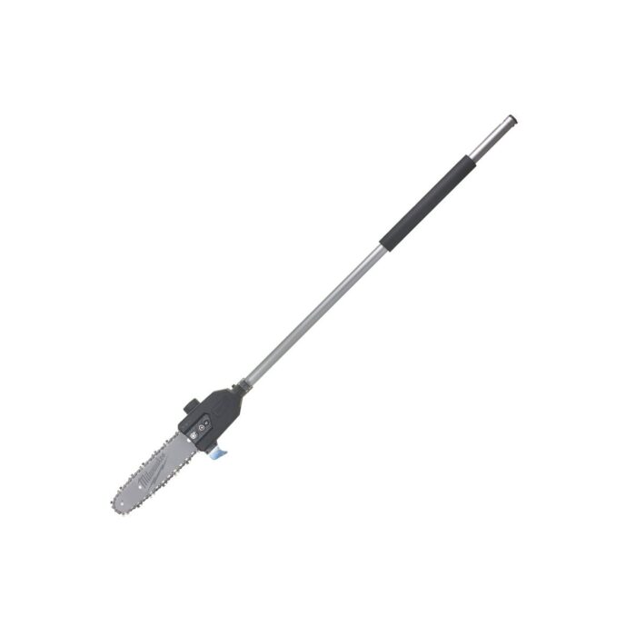 Accesorio podadora QUIK-LOK™, barra de 25,4cm (10"), velocidad cadena 8,6m/s, cadena 3/8" bajo perfil, longitud total 1245cm, capacidad depósito aceite 140ml, 2 velocidades: 0 - 3.700/ 0 - 4.600rpm, incluye funda de plástico para barra Milwaukee