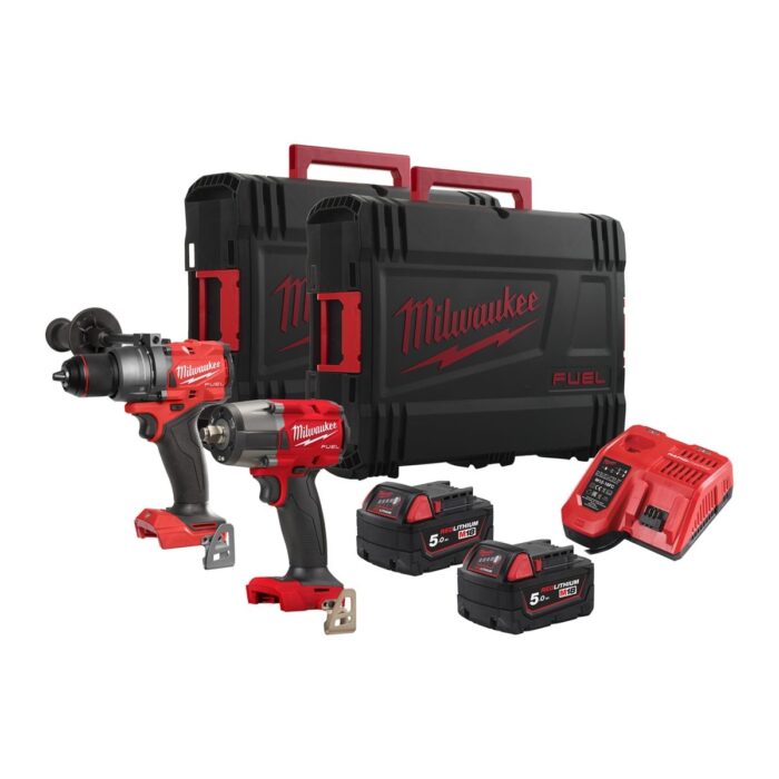 Powerpack M18 FUEL™ M18 FPP2F3-502X: taladro percutor M18 FPD3 + llave de impacto M18 FMTIW2F12
