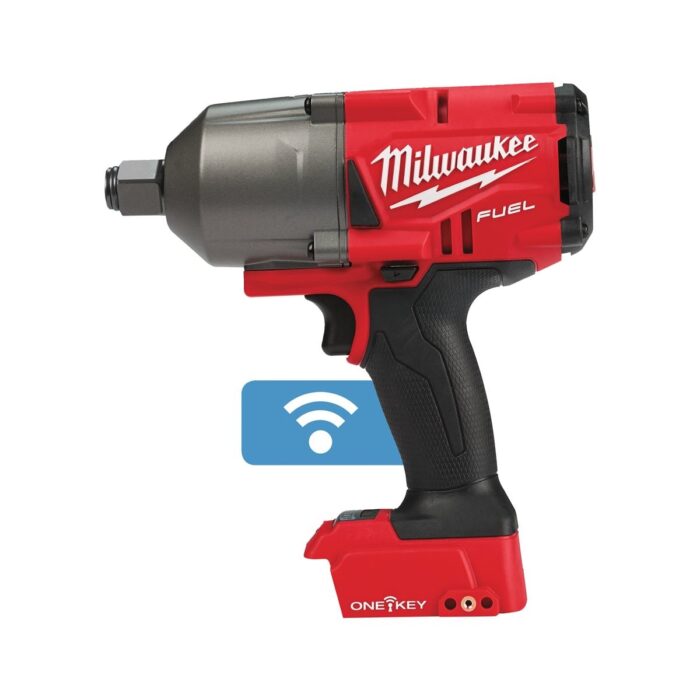 Llave de impacto de alto par M18 FUEL™ ONE-KEY™, recepción 3/4" con anillo de fricción, 4 modos, máximo par de apriete 1627Nm, máximo par de desapriete 2034Nm. Se suministra en versión cero, sin baterías ni cargador, en HD-box Milwaukee