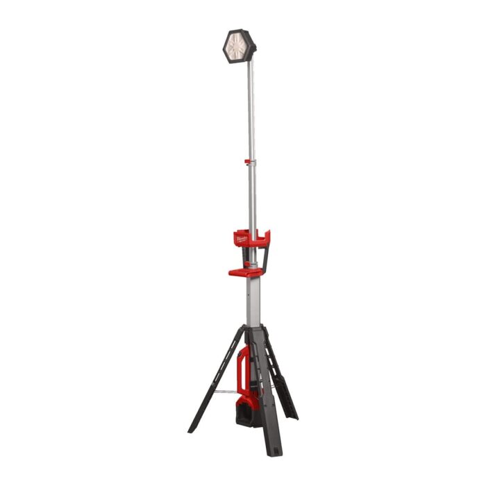 Trípode de iluminación LED M18™ TRUEVIEW™, extensible 1,10-2,20m, protección IP54, 3 modos de iluminación - 2800/1300/850 Lúmenes, cabezal ajustable 230° vertical y 240° horizontal. Se suministra en versión cero, sin baterías ni cargador Milwaukee