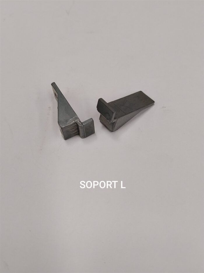Soporte aluminio l para cremallera h