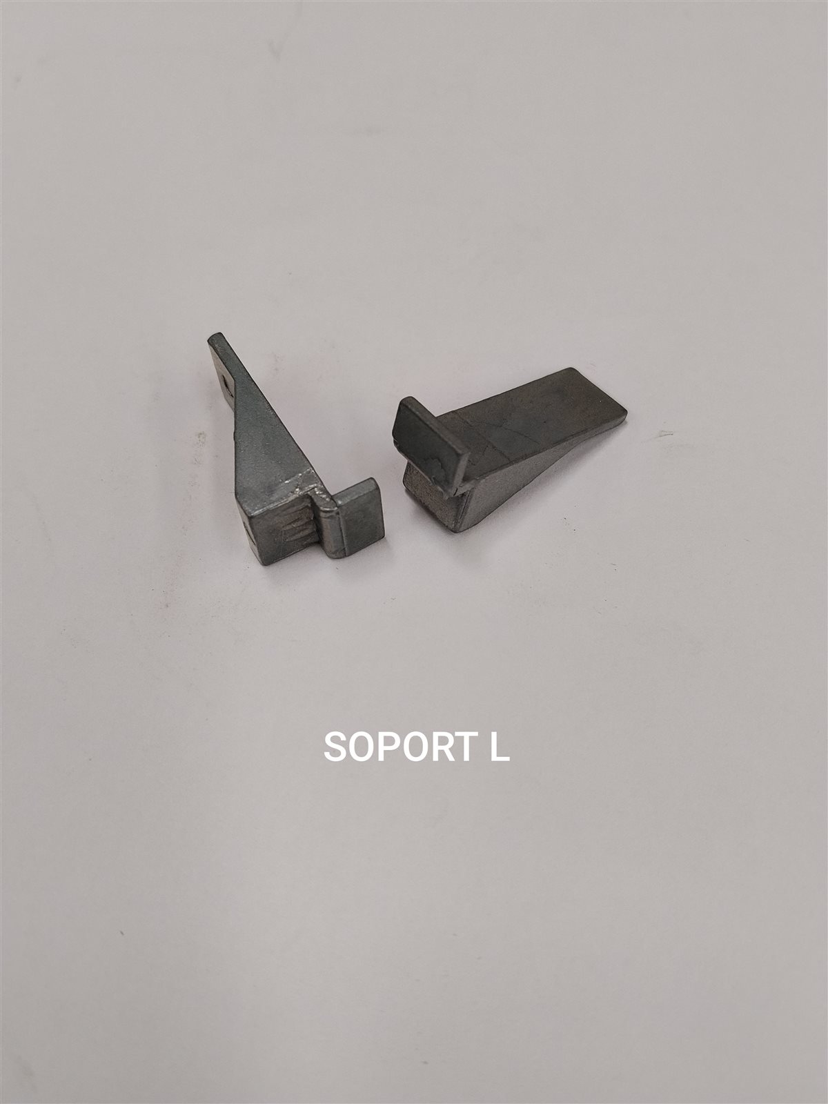 Soporte aluminio l para cremallera h