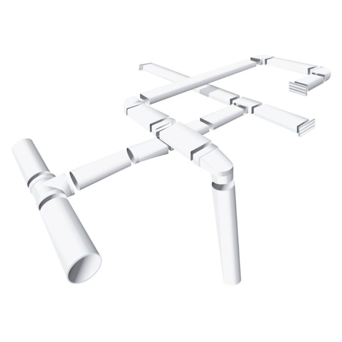 Codo 90º circular 150mm PVC inifugo Soler & Palau
